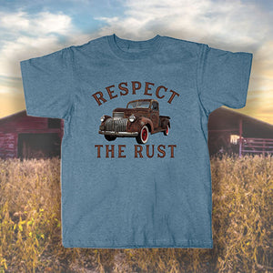 respect the rust chevy truck t shirt